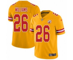 Kansas City Chiefs #26 Damien Williams Limited Gold Inverted Legend Football Jersey
