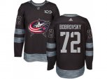 Columbus Blue Jackets #72 Sergei Bobrovsky Black 1917-2017 100th Anniversary Stitched NHL Jersey