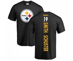 Pittsburgh Steelers #19 JuJu Smith-Schuster Black Backer T-Shirt