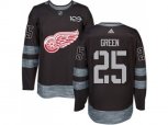Detroit Red Wings #25 Mike Green Black 1917-2017 100th Anniversary Stitched NHL Jersey