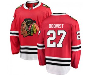 Chicago Blackhawks #27 Adam Boqvist Authentic Red Home Fanatics Branded Breakaway NHL Jersey