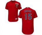 Minnesota Twins #15 Jason Castro Scarlet Alternate Flex Base Authentic Collection Baseball Jersey