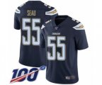 Los Angeles Chargers #55 Junior Seau Navy Blue Team Color Vapor Untouchable Limited Player 100th Season Football Jersey