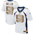 Denver Broncos #58 Von Miller Elite White Gold NFL Jersey