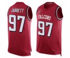 Atlanta Falcons #97 Grady Jarrett Limited Red Player Name & Number Tank Top Football Jersey