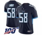 Tennessee Titans #58 Harold Landry Navy Blue Team Color Vapor Untouchable Limited Player 100th Season Football Jersey