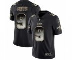 New Orleans Saints #9 Drew Brees Limited Black Smoke Fashion Football Jersey
