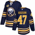 Buffalo Sabres #47 Zach Bogosian Premier Navy Blue Home NHL Jersey
