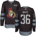 Ottawa Senators #36 Colin White Black 1917-2017 100th Anniversary Stitched NHL Jersey
