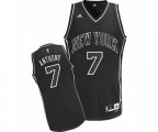 New York Knicks #7 Carmelo Anthony Swingman Black Shadow Basketball Jersey
