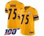 Pittsburgh Steelers #75 Joe Greene Limited Gold Inverted Legend 100th Season Football Jersey