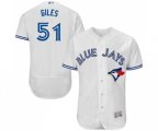 Toronto Blue Jays #51 Ken Giles White Home Flex Base Authentic Collection Baseball Jersey