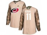 Carolina Hurricanes #11 Jordan Staal Camo Authentic 2017 Veterans Day Stitched NHL Jersey