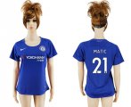 2017-18 Chelsea 21 MATIC Home Women Soccer Jersey