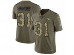Denver Broncos #31 Justin Simmons Limited Olive Camo 2017 Salute to Service NFL Jersey