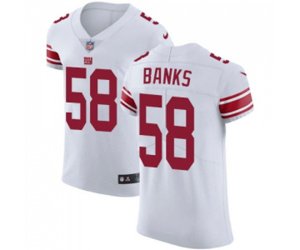 New York Giants #58 Carl Banks White Vapor Untouchable Elite Player Football Jersey
