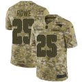 New England Patriots #25 Eric Rowe Limited Camo 2018 Salute to Service NFL Jersey
