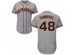 San Francisco Giants #48 Pablo Sandoval Grey Flexbase Authentic Collection MLB Jersey