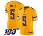 Minnesota Vikings #5 Dan Bailey Limited Gold Inverted Legend 100th Season Football Jersey