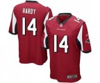 Atlanta Falcons #14 Justin Hardy Game Red Team Color Football Jersey