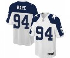 Dallas Cowboys #94 DeMarcus Ware Game White Throwback Alternate Football Jersey