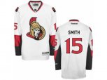 Ottawa Senators #15 Zack Smith Authentic White Away NHL Jersey