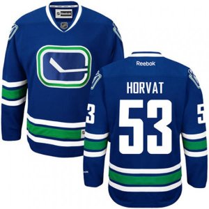 Vancouver Canucks #53 Bo Horvat Authentic Royal Blue Third NHL Jersey