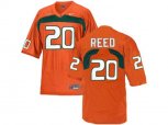 Men's Miami Hurricanes Ed Reed #20 College Football Jersey - Orange