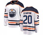 Edmonton Oilers #20 Ryan Stanton Fanatics Branded White Away Breakaway NHL Jersey