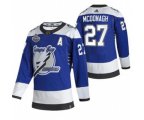 Tampa Bay Lightning #27 Ryan McDonagh 2021 Blue Stanley Cup Final Bound Reverse Retro Stitched Hockey Jersey