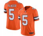 Denver Broncos #5 Joe Flacco Limited Orange Rush Vapor Untouchable Football Jersey