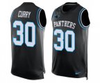 Carolina Panthers #30 Stephen Curry Limited Black Player Name & Number Tank Top Football Jersey
