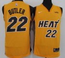 Miami Heat #22 Jimmy Butler Yellow Swingman Basketball Jersey