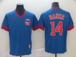 Nike Chicago Cubs #14 Ernie Banks Blue M&N MLB Jersey