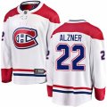 Montreal Canadiens #22 Karl Alzner Authentic White Away Fanatics Branded Breakaway NHL Jersey