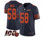 Chicago Bears #58 Roquan Smith Limited Navy Blue Rush Vapor Untouchable 100th Season Football Jersey