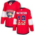 Florida Panthers #19 Michael Matheson Authentic Red USA Flag Fashion NHL Jersey