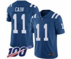 Indianapolis Colts #11 Deon Cain Limited Royal Blue Rush Vapor Untouchable 100th Season Football Jersey