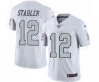 Oakland Raiders #12 Kenny Stabler Limited White Rush Vapor Untouchable Football Jersey