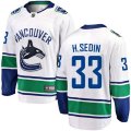 Vancouver Canucks #33 Henrik Sedin Fanatics Branded White Away Breakaway NHL Jersey