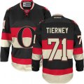 Ottawa Senators #71 Chris Tierney Authentic Black Third NHL Jersey
