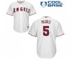 Los Angeles Angels of Anaheim #5 Albert Pujols Replica White Home Cool Base Baseball Jersey