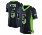 Seattle Seahawks #5 Jason Myers Limited Navy Blue Rush Drift Fashion Football Jersey