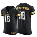Minnesota Vikings #18 Justin Jefferson Nike Black Edition Vapor Untouchable Elite NFL Jersey
