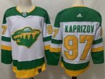 Minnesota Wild #97 Kirill Kaprizov Fanatics Branded White Home Breakaway Replica Jersey