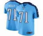 Tennessee Titans #71 Dennis Kelly Limited Light Blue Rush Vapor Untouchable Football Jersey
