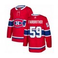Montreal Canadiens #59 Gianni Fairbrother Authentic Red Home Hockey Jersey