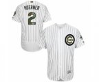 Chicago Cubs Nico Hoerner Authentic White 2016 Memorial Day Fashion Flex Base Baseball Player Jersey