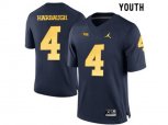 2016 Youth Jordan Brand Michigan Wolverines Jim Harbaugh #4 College Football Limited Jersey - Navy Blue