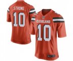 Cleveland Browns #10 Jaelen Strong Game Orange Alternate Football Jersey
